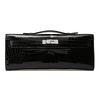 Hermès Kelly Cut Clutch Black Lisse Crocodile Niloticus PHW