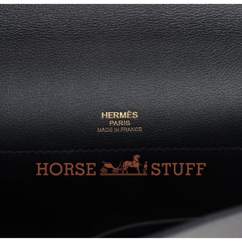 Hermès Kelly Cut Clutch Black Swift GHW