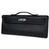 Hermès Kelly Cut Clutch Black Swift PHW