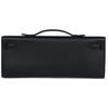 Hermès Kelly Cut Clutch Black Swift PHW