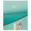 Hermès Kelly Cut Clutch Blue Atoll Swift PHW