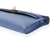 Hermès Kelly Cut Clutch Blue Brighton Swift GHW