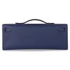 Hermès Kelly Cut Clutch Blue Encre Swift GHW