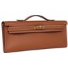 Hermès Kelly Cut Clutch Gold Swift GHW