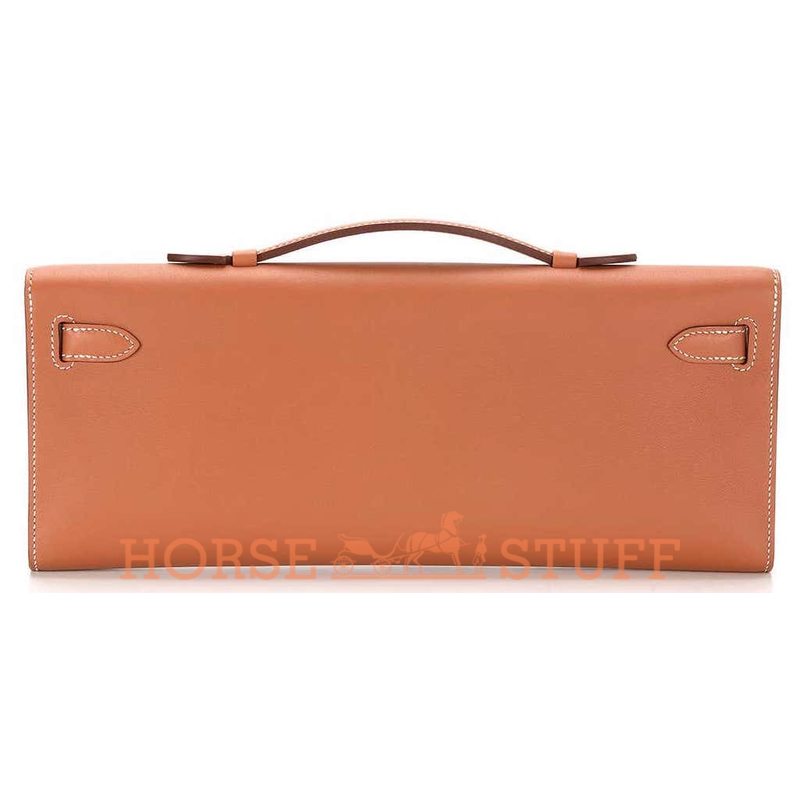 Hermès Kelly Cut Clutch Gold Swift PHW