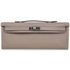 Hermès Kelly Cut Clutch Gris Asphalt Swift PHW