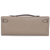 Hermès Kelly Cut Clutch Gris Asphalt Swift PHW