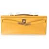 Hermès Kelly Cut Clutch Jaune Ambre Swift GHW