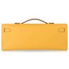 Hermès Kelly Cut Clutch Jaune Ambre Swift GHW