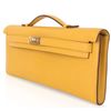 Hermès Kelly Cut Clutch Jaune Ambre Swift GHW