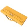 Hermès Kelly Cut Clutch Jaune Ambre Swift GHW