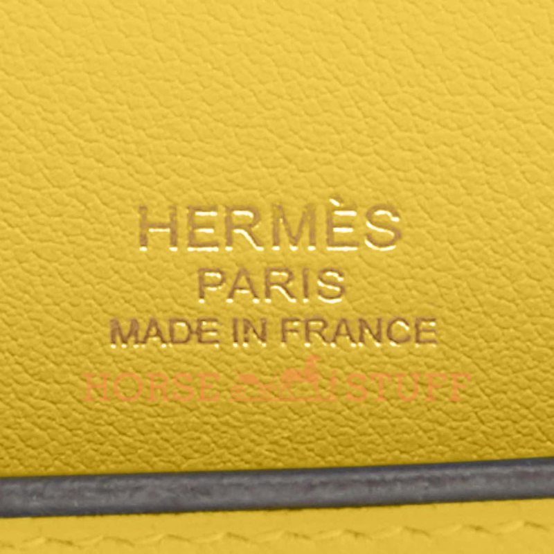 Hermès Kelly Cut Clutch Lime Swift GHW