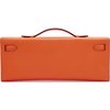 Hermès Kelly Cut Clutch Orange Swift GHW