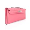 Hermès Kelly Cut Clutch Rose Azalee Swift PHW