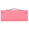 Hermès Kelly Cut Clutch Rose Azalee Swift PHW