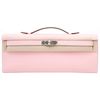 Hermès Kelly Cut Clutch Rose Sakura Swift PHW