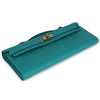 Hermès Kelly Cut Clutch Vert Verone Swift GHW