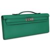 Hermès Kelly Cut Clutch Vert Vertigo Swift PHW