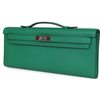 Hermès Kelly Cut Clutch Vert Vertigo Swift PHW