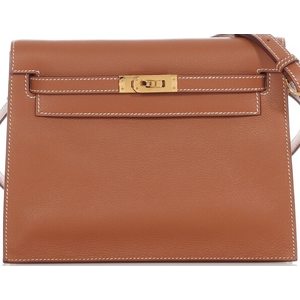 Hermès Kelly Danse II Gold Evercolor GHW