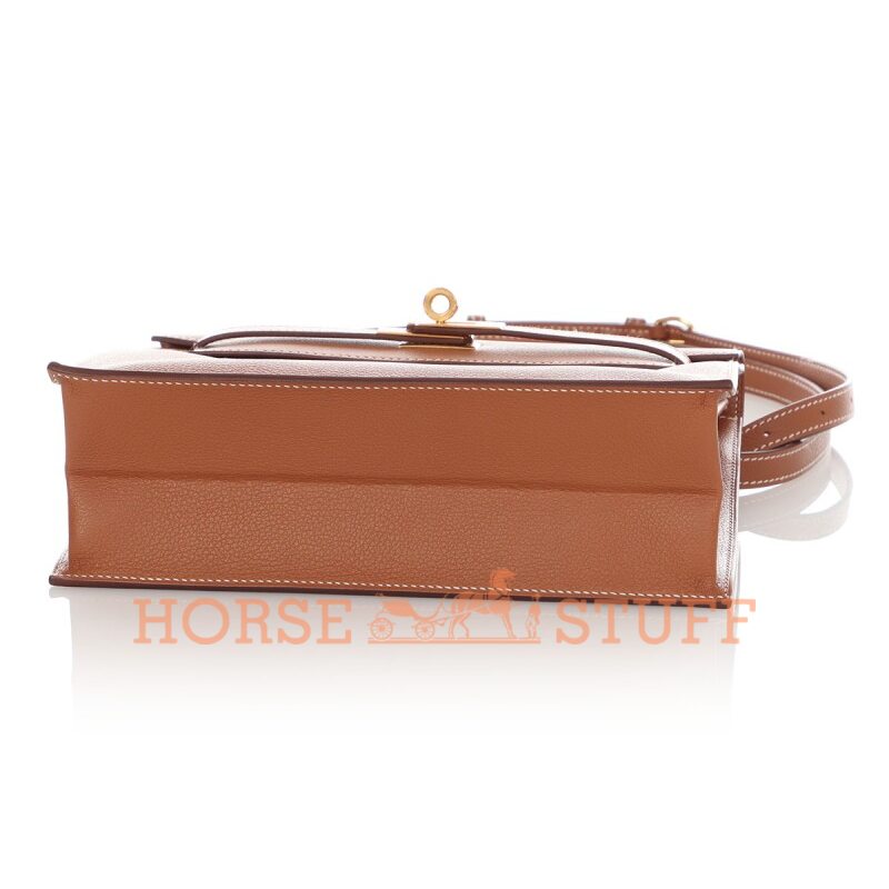 Hermès Kelly Danse II Gold Evercolor GHW