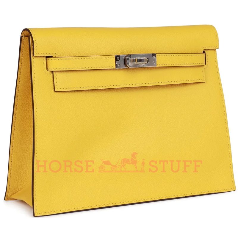 Hermès Kelly Danse II Jaune de Naples Evercolor PHW