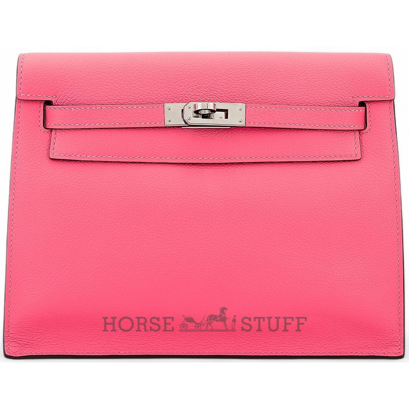 Hermès Kelly Danse II Rose Azalee Evercolor PHW