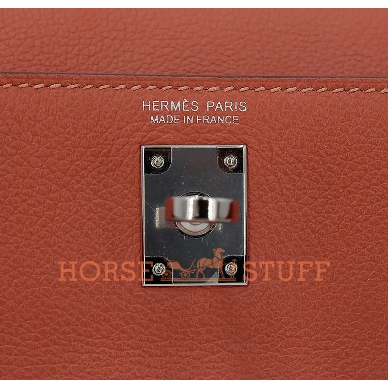 Hermès Kelly Danse II Sienne Evercolor PHW