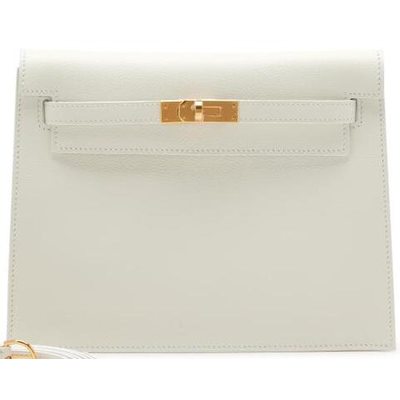 Hermès Kelly Danse II White Evercolor GHW