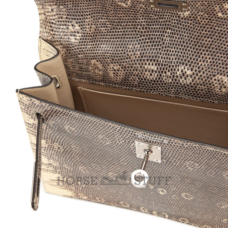 Hermès Kelly Danse II OMBRE SHINY SALVATOR VARANUS LIZARD PHW