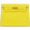 Hermès Kelly Danse II Jaune Citron Ostrich GHW