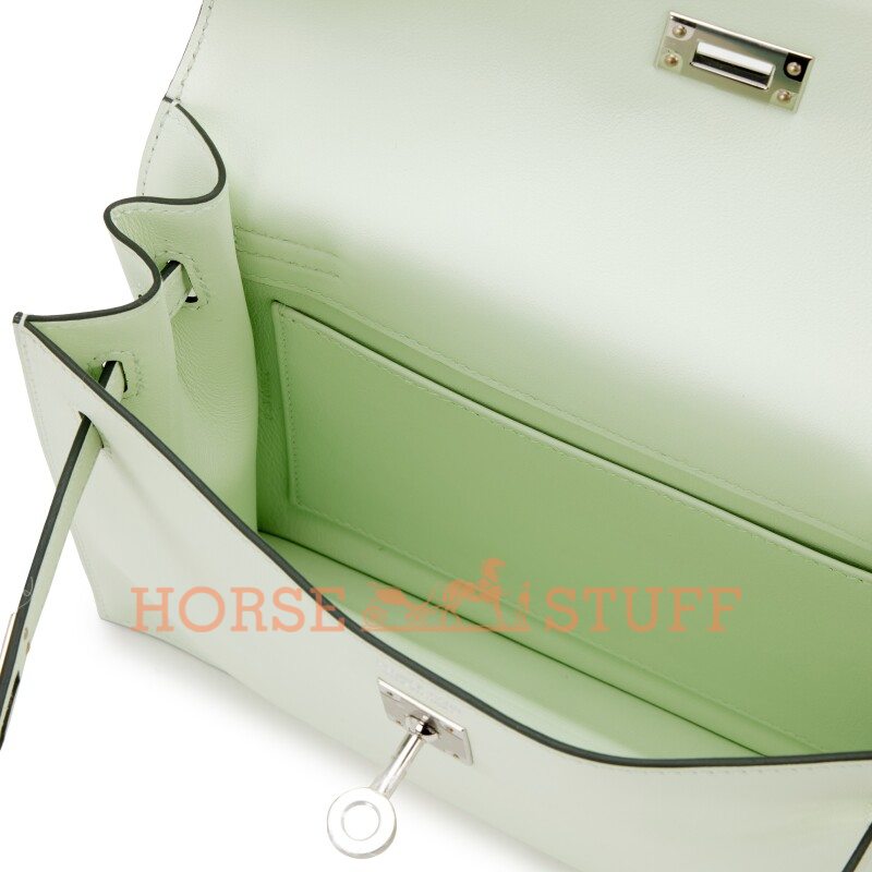 Hermès Kelly Danse II Vert Fizz Swift PHW