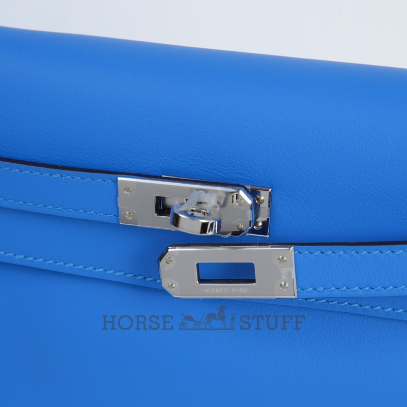 Hermès Kelly Danse II Blue Hydra Swift PHW