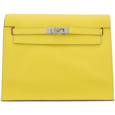 Hermès Kelly Danse II Jaune de Naples Swift PHW