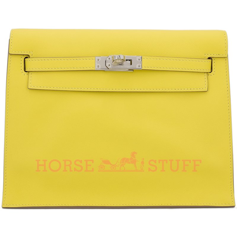 Hermès Kelly Danse II Jaune de Naples Swift PHW