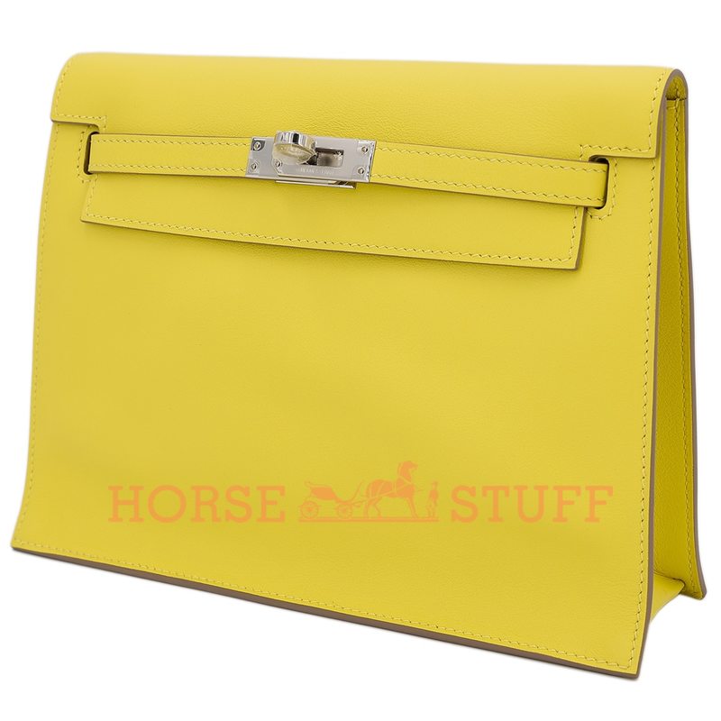 Hermès Kelly Danse II Jaune de Naples Swift PHW