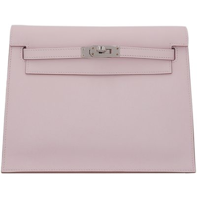 Hermès Kelly Danse II Mauve Pale Swift PHW