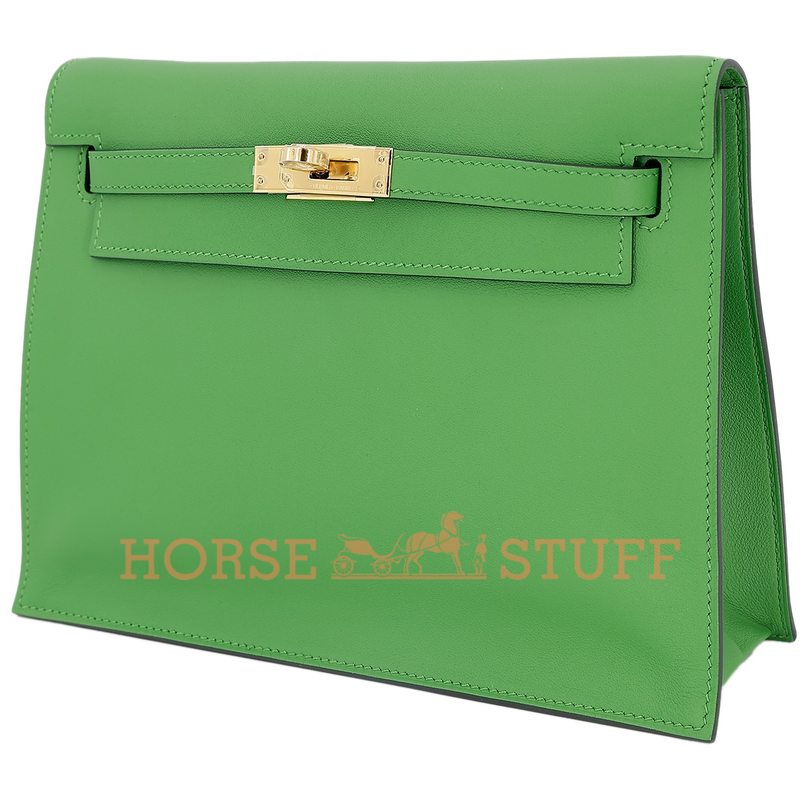 Hermès Kelly Danse II Vert Yucca Swift GHW