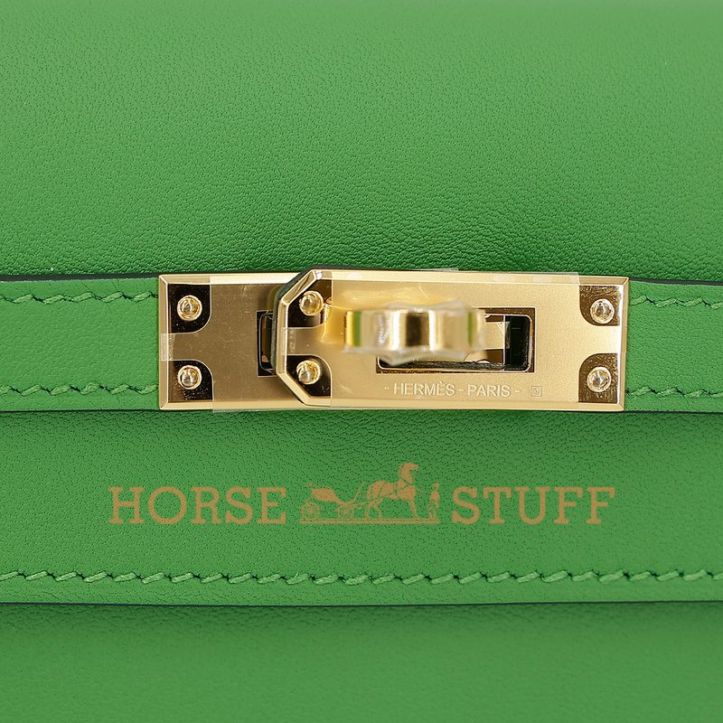 Hermès Kelly Danse II Vert Yucca Swift GHW