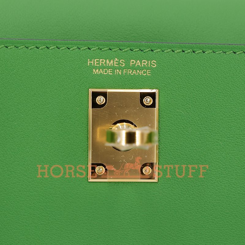 Hermès Kelly Danse II Vert Yucca Swift GHW