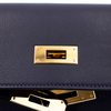 Hermès Kelly Depeches 25 Pouch Blue Nuit Evergrain GHW