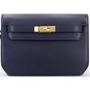 Hermès Kelly Depeches 25 Pouch Blue Nuit Evergrain GHW