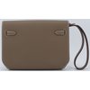 Hermès Kelly Depeches 25 Pouch Etoupe Togo PHW