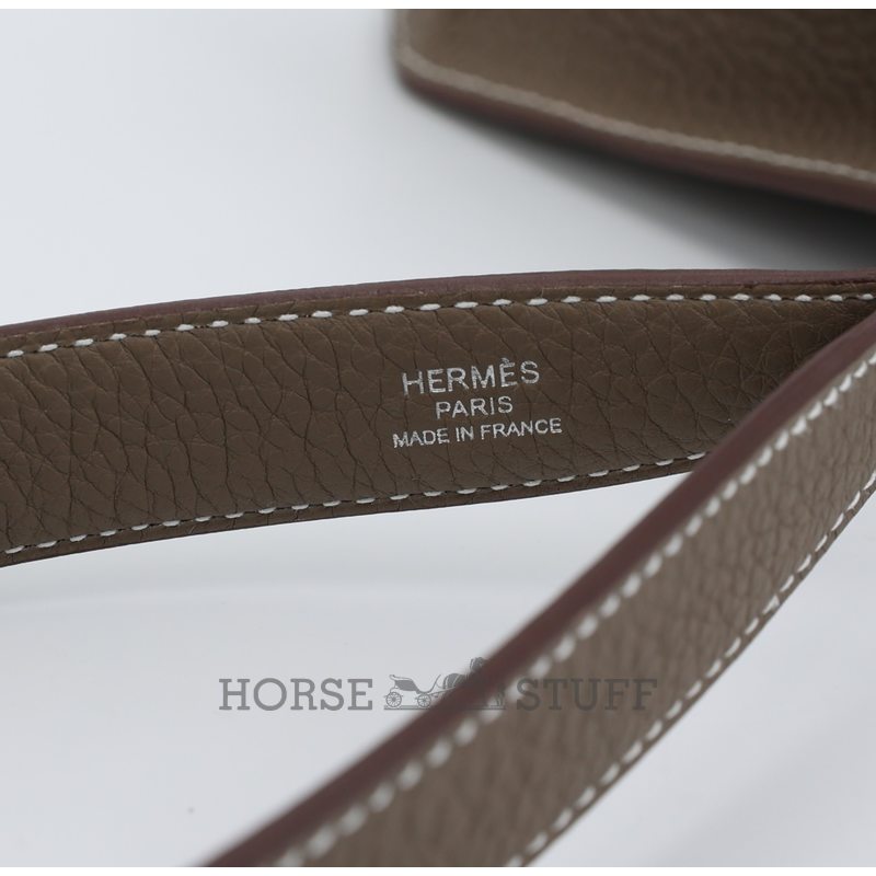 Hermès Kelly Depeches 25 Pouch Etoupe Togo PHW
