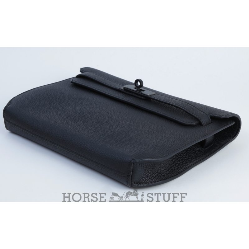 Hermès Kelly Depeches 25 Pouch So Black Togo PVD ( Black Hardware )