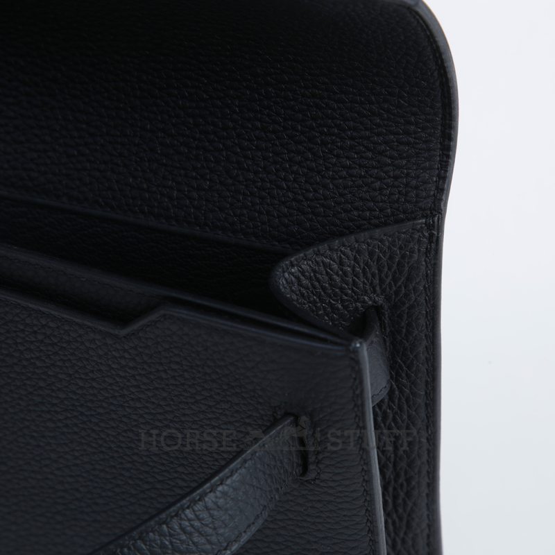 Hermès Kelly Depeches 25 Pouch So Black Togo PVD ( Black Hardware )
