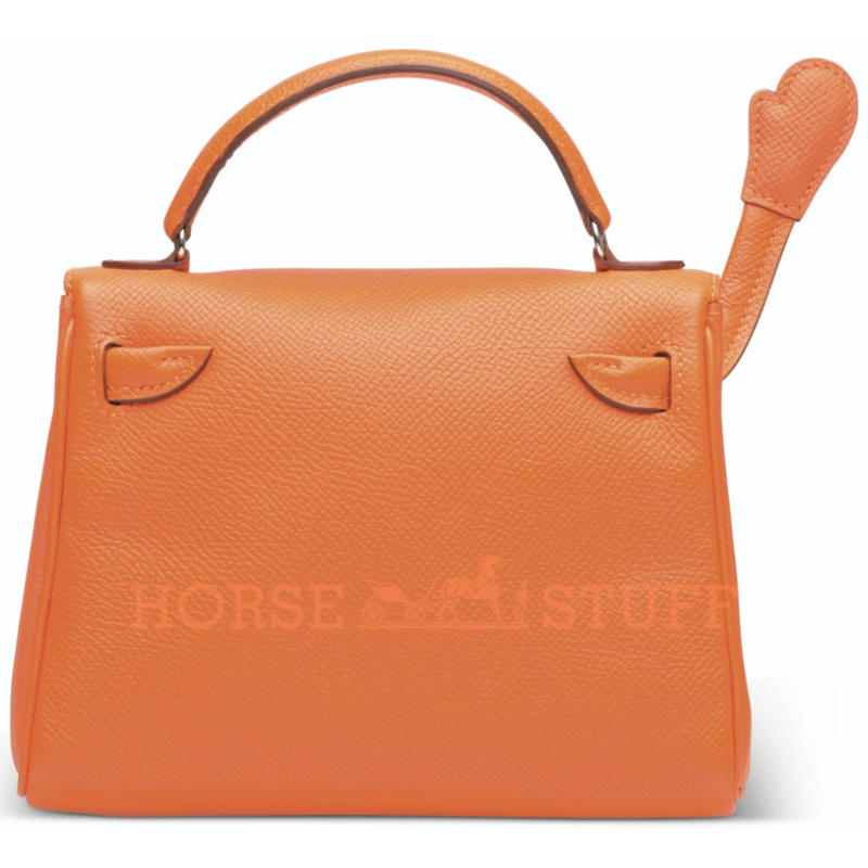 Hermès Limited Edition Super Rare Kelly Doll Quelle Idole Orange / Ebene Epsom PHW