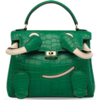 Hermès Limited Edition Super Rare Kelly Doll Quelle Idole Cactus Matte Crocodile Alligator / Craie Swift GHW