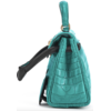 Hermès Limited Edition Super Rare Kelly Doll Quelle Idole Malachite Matte Crocodile Alligator / Black Swift GHW