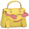 Hermès Limited Edition Super Rare Kelly Doll Quelle Idole Mimosa Matte Crocodile Alligator / Rose Azalee Swift GHW